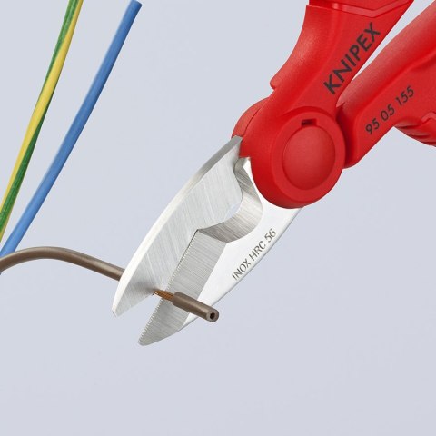 NOŻYCZKI UNIWERSALNE DLA ELEKTRYKÓW 155MM KNIPEX NOŻYCZKI UNIWERSALNE DLA ELEKTRYKÓW 155MM KNIPEX