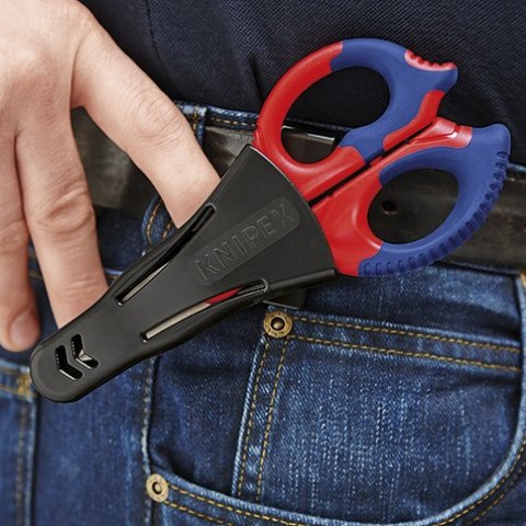 NOŻYCZKI UNIWERSALNE DLA ELEKTRYKÓW 155MM KNIPEX NOŻYCZKI UNIWERSALNE DLA ELEKTRYKÓW 155MM KNIPEX