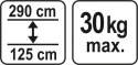 PODPORA TELESKOPOWA 125-290CM YATO