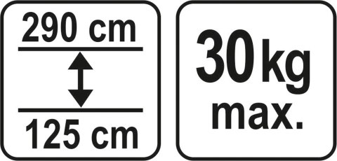 PODPORA TELESKOPOWA 125-290CM YATO PODPORA TELESKOPOWA 125-290CM YATO