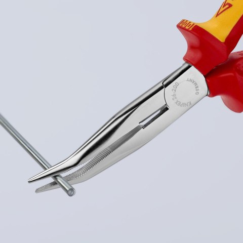 SZCZYPCE IZOLOWANE WYDŁUŻONE WYGIĘTE TNĄCE PÓŁOKRĄGŁE 200MM KNIPEX SZCZYPCE IZOLOWANE WYDŁUŻONE WYGIĘTE TNĄCE PÓŁOKRĄGŁE 200MM KNIPEX