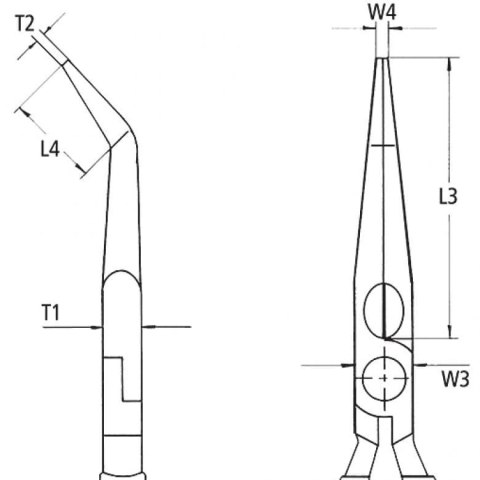 SZCZYPCE IZOLOWANE WYDŁUŻONE WYGIĘTE TNĄCE PÓŁOKRĄGŁE 200MM KNIPEX SZCZYPCE IZOLOWANE WYDŁUŻONE WYGIĘTE TNĄCE PÓŁOKRĄGŁE 200MM KNIPEX