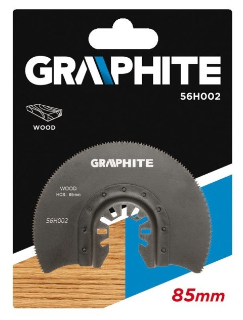 TARCZA PÓŁOKRĄGŁA HCS DO DREWNA 85MM GRAPHITE TARCZA PÓŁOKRĄGŁA HCS DO DREWNA 85MM GRAPHITE