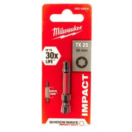 BIT, GROT, KOŃCÓWKA TORX TX25 50MM MILWAUKEE