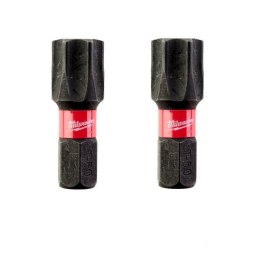 BIT, GROT, KOŃCÓWKA TORX TX50 25MM 2 SZT. MILWAUKEE