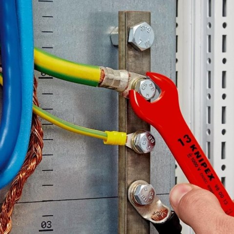 KLUCZ PŁASKI IZOLOWANY 1000V 13MM KNIPEX KLUCZ PŁASKI IZOLOWANY 1000V 13MM KNIPEX