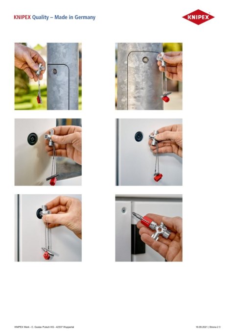 KLUCZE WIELOFUNKCYJNE DO SZAF STEROWNICZYCH KNIPEX KLUCZE WIELOFUNKCYJNE DO SZAF STEROWNICZYCH KNIPEX