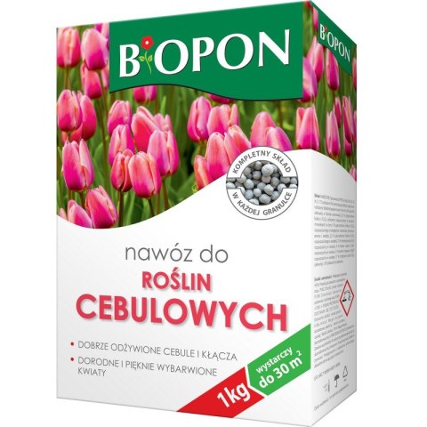NAWÓZ - DO ROŚLIN CEBULOWYCH GRANULAT 1KG BIOPON NAWÓZ - DO ROŚLIN CEBULOWYCH GRANULAT 1KG BIOPON