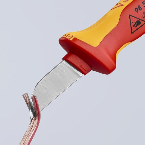 NÓŻ DO KABLI IZOLOWANY 1000V 190MM KNIPEX NÓŻ DO KABLI IZOLOWANY 1000V 190MM KNIPEX
