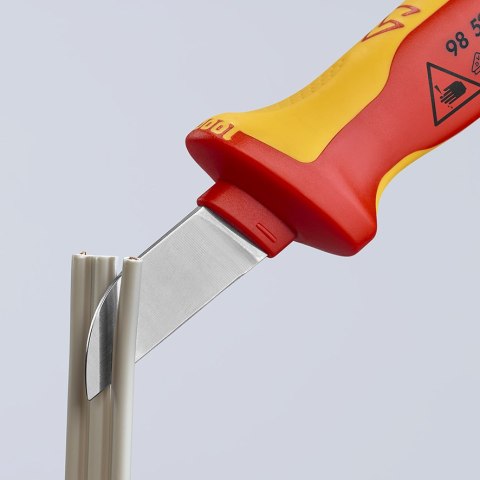 NÓŻ DO KABLI IZOLOWANY 1000V 190MM KNIPEX NÓŻ DO KABLI IZOLOWANY 1000V 190MM KNIPEX