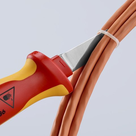 NÓŻ DO KABLI IZOLOWANY 1000V 190MM KNIPEX NÓŻ DO KABLI IZOLOWANY 1000V 190MM KNIPEX