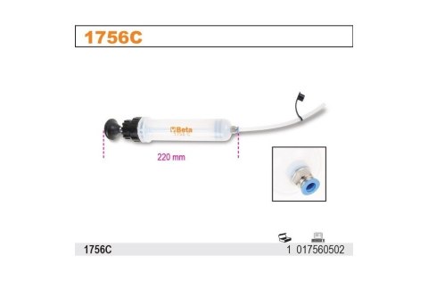 STRZYKAWKA OLEJOWA PP 200ML BETA STRZYKAWKA OLEJOWA PP 200ML BETA