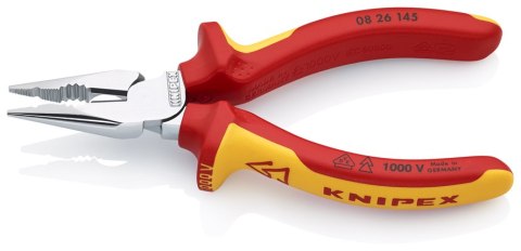 SZCZYPCE UNIWERSALNE Z OSTRO ZAKOŃCZONYMI SZCZĘKAMI PCV145MM KNIPEX SZCZYPCE UNIWERSALNE Z OSTRO ZAKOŃCZONYMI SZCZĘKAMI PCV145MM KNIPEX