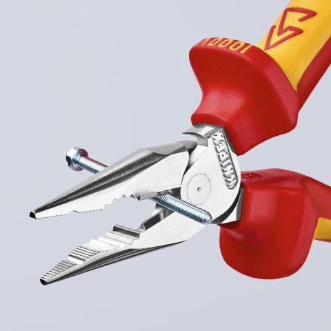 SZCZYPCE UNIWERSALNE Z OSTRO ZAKOŃCZONYMI SZCZĘKAMI PCV145MM KNIPEX SZCZYPCE UNIWERSALNE Z OSTRO ZAKOŃCZONYMI SZCZĘKAMI PCV145MM KNIPEX