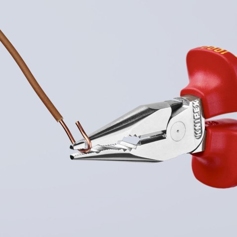 SZCZYPCE UNIWERSALNE Z OSTRO ZAKOŃCZONYMI SZCZĘKAMI PCV145MM KNIPEX SZCZYPCE UNIWERSALNE Z OSTRO ZAKOŃCZONYMI SZCZĘKAMI PCV145MM KNIPEX