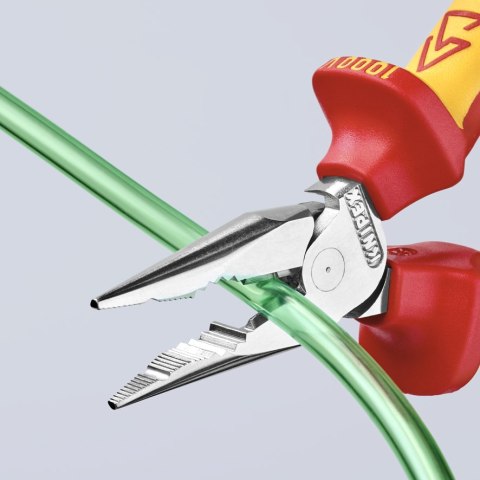 SZCZYPCE UNIWERSALNE Z OSTRO ZAKOŃCZONYMI SZCZĘKAMI PCV145MM KNIPEX SZCZYPCE UNIWERSALNE Z OSTRO ZAKOŃCZONYMI SZCZĘKAMI PCV145MM KNIPEX