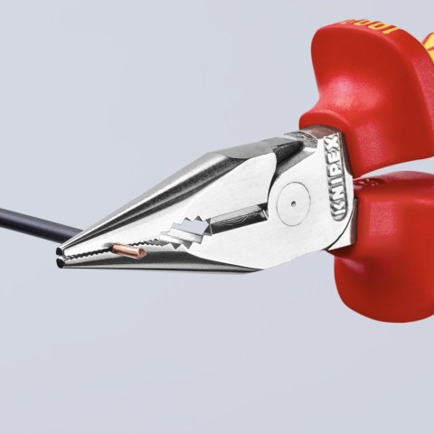 SZCZYPCE UNIWERSALNE Z OSTRO ZAKOŃCZONYMI SZCZĘKAMI PCV145MM KNIPEX SZCZYPCE UNIWERSALNE Z OSTRO ZAKOŃCZONYMI SZCZĘKAMI PCV145MM KNIPEX