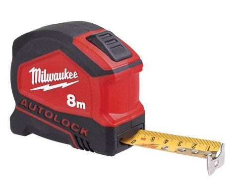 TAŚMA MIERNICZA AUTOLOCK 8M/25MM MILWAUKEE TAŚMA MIERNICZA AUTOLOCK 8M/25MM MILWAUKEE