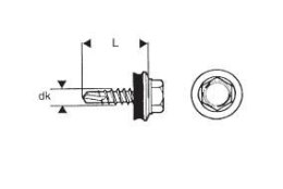 WKRĘT SAMOWIERTNY 4.8*35MM RAL 6020 ETANCO