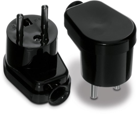 WTYCZKA KĄTOWA ROZBIERALNA, 2P+Z, 16A, 250V CZARNA VOLTEO WTYCZKA KĄTOWA ROZBIERALNA, 2P+Z, 16A, 250V CZARNA VOLTEO