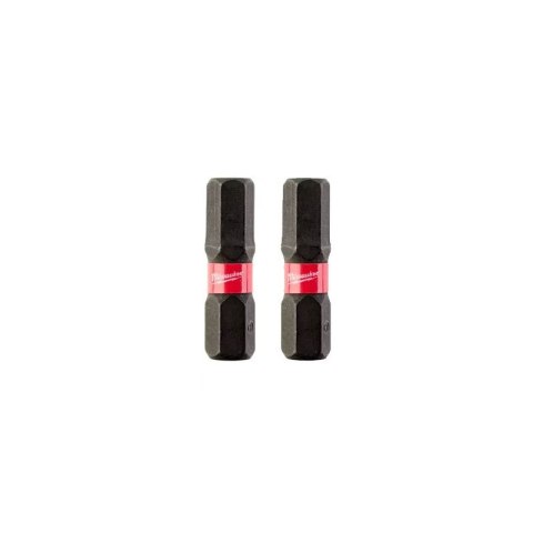 BIT, GROT, KOŃCÓWKA HEX6 25MM 2 SZT MILWAUKEE BIT, GROT, KOŃCÓWKA HEX6 25MM 2 SZT MILWAUKEE