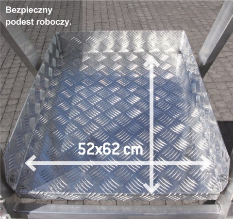 DRABINA/PODEST ROBOCZY PLS5 130/238CM 5 STOPNI FARAONE DRABINA/PODEST ROBOCZY PLS5 130/238CM 5 STOPNI FARAONE