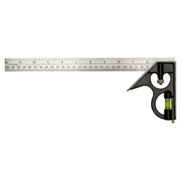 KĄTOWNIK STOLARSKI Z Z POZIOMICĄ 300MM BAHCO