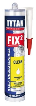 Klej montażowy FIX2 CLEAR 290ml Bezbarwny Tytan – Trwały Uszczelniacz MS Polimer