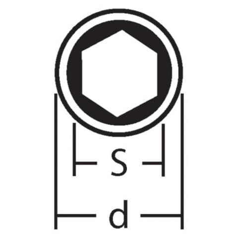 NASADKA SZEŚCIOKĄTNA DO ŚRUB Z ŁBEM SZEŚCIOKĄTNYM 1/2' 19MM KNIPEX NASADKA SZEŚCIOKĄTNA DO ŚRUB Z ŁBEM SZEŚCIOKĄTNYM 1/2' 19MM KNIPEX