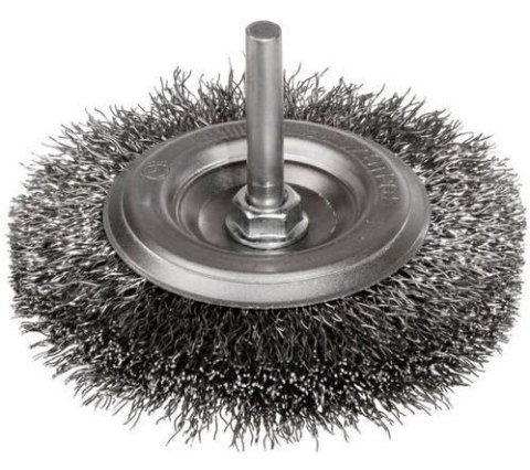 SZCZOTKA TARCZOWA DRUT KWASOODPORNY TRZPIEŃ 6MM, FI120MM UN SZCZOTKA TARCZOWA DRUT KWASOODPORNY TRZPIEŃ 6MM, FI120MM UN