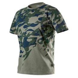 T-SHIRT ROBOCZY Z NADRUKIEM CAMO, ROZM.L NEO