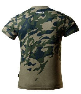 T-SHIRT ROBOCZY Z NADRUKIEM CAMO, ROZM.M NEO
