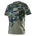 T-SHIRT ROBOCZY Z NADRUKIEM CAMO, ROZM.S NEO