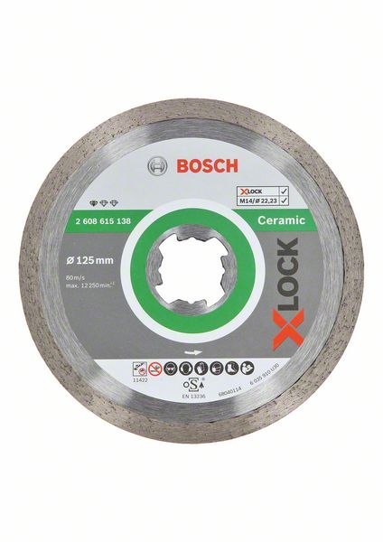 TARCZA DIAMENTOWA STANDARD CERAMIC 125*1.6 X-LOCK BOSCH TARCZA DIAMENTOWA STANDARD CERAMIC 125*1.6 X-LOCK BOSCH