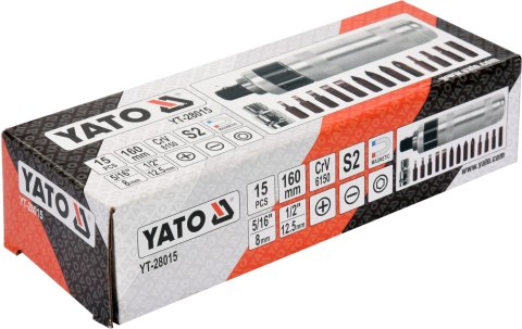 WKRĘTAK UDAROWY Z MAGNETYCZNYMI KOŃCÓWKAMI 15SZT YATO WKRĘTAK UDAROWY Z MAGNETYCZNYMI KOŃCÓWKAMI 15SZT YATO