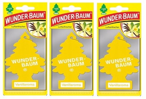 ZAPACH CHOINKA WUNDER-BAUM 3-PAK VANILLA WUNDER BAUM ZAPACH CHOINKA WUNDER-BAUM 3-PAK VANILLA WUNDER BAUM