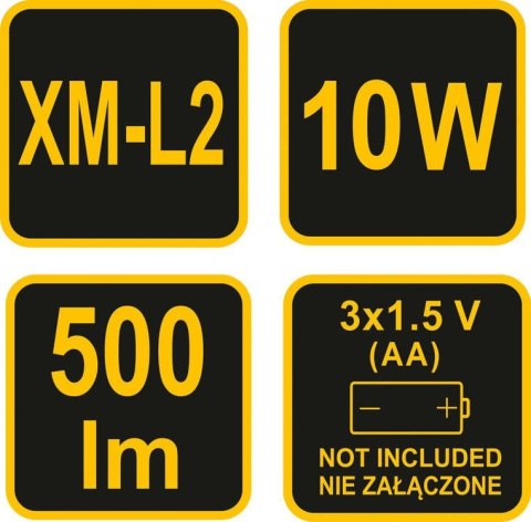 LATARKA XP-L2 CREE 10W 500LM VOREL LATARKA XP-L2 CREE 10W 500LM VOREL
