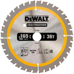 PIŁA TARCZOWA DO DREWNA 165/20MM, 40 ZĘBÓW DEWALT