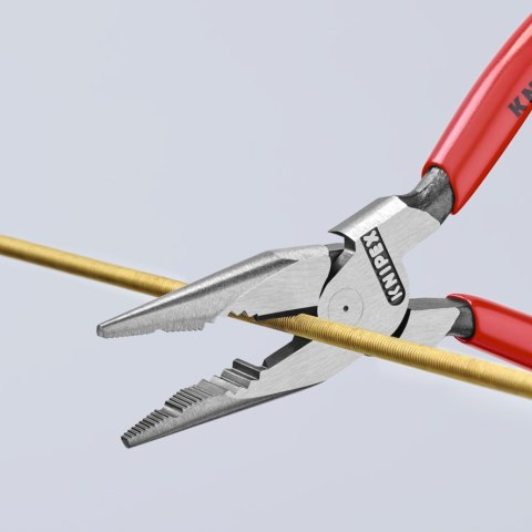 SZCZYPCE UNIWERSALNE Z OSTRO ZAKOŃCZONYMI SZCZĘKAMI PCV 145M KNIPEX SZCZYPCE UNIWERSALNE Z OSTRO ZAKOŃCZONYMI SZCZĘKAMI PCV 145M KNIPEX