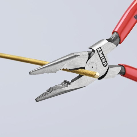 SZCZYPCE UNIWERSALNE Z OSTRO ZAKOŃCZONYMI SZCZĘKAMI PCV 145M KNIPEX SZCZYPCE UNIWERSALNE Z OSTRO ZAKOŃCZONYMI SZCZĘKAMI PCV 145M KNIPEX