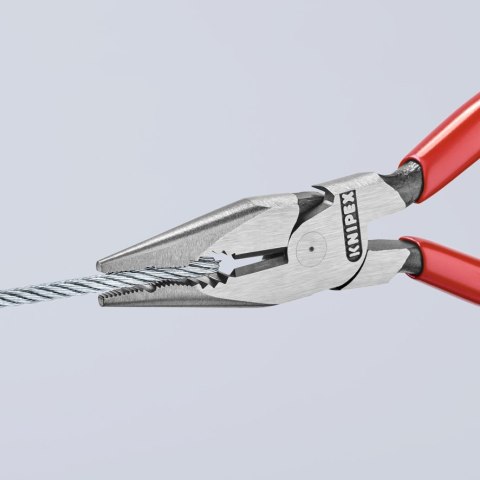 SZCZYPCE UNIWERSALNE Z OSTRO ZAKOŃCZONYMI SZCZĘKAMI PCV 145M KNIPEX SZCZYPCE UNIWERSALNE Z OSTRO ZAKOŃCZONYMI SZCZĘKAMI PCV 145M KNIPEX