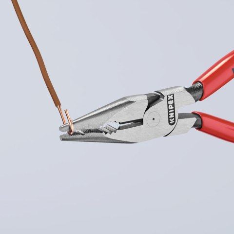 SZCZYPCE UNIWERSALNE Z OSTRO ZAKOŃCZONYMI SZCZĘKAMI PCV 145M KNIPEX SZCZYPCE UNIWERSALNE Z OSTRO ZAKOŃCZONYMI SZCZĘKAMI PCV 145M KNIPEX