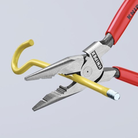 SZCZYPCE UNIWERSALNE Z OSTRO ZAKOŃCZONYMI SZCZĘKAMI PCV 145M KNIPEX SZCZYPCE UNIWERSALNE Z OSTRO ZAKOŃCZONYMI SZCZĘKAMI PCV 145M KNIPEX