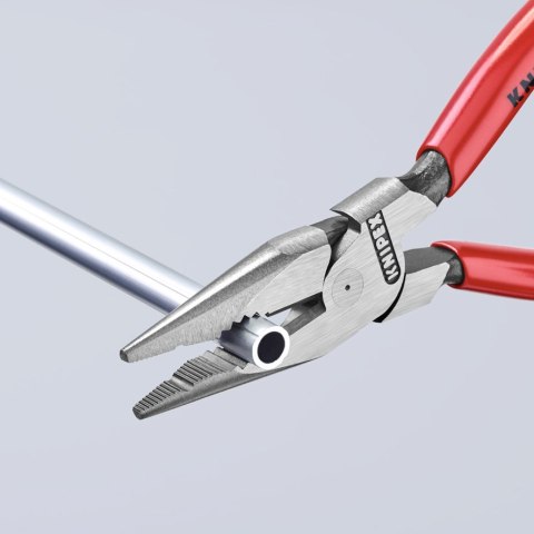 SZCZYPCE UNIWERSALNE Z OSTRO ZAKOŃCZONYMI SZCZĘKAMI PCV 145M KNIPEX SZCZYPCE UNIWERSALNE Z OSTRO ZAKOŃCZONYMI SZCZĘKAMI PCV 145M KNIPEX