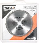 TARCZA WIDIOWA DO ALUMINIUM 210*30MM 72 ZĘBY YATO