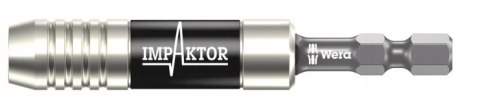 UCHWYT IMPAKTOR Z PIERŚCIENIEM I MAGNESEM,1/4''*75MM WERA UCHWYT IMPAKTOR Z PIERŚCIENIEM I MAGNESEM,1/4''*75MM WERA