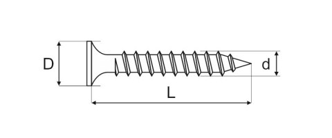 WKRĘT DO DREWNA OCYNK ŻÓŁTY 5.0*30MM MC FIX WKRĘT DO DREWNA OCYNK ŻÓŁTY 5.0*30MM MC FIX