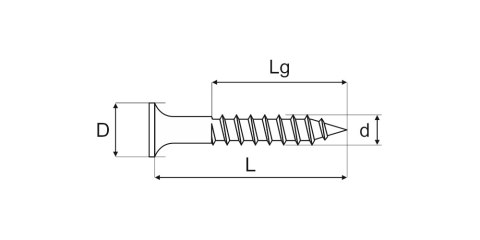 WKRĘT DO DREWNA OCYNK ŻÓŁTY 5.0*70MM GWINT NIEPEŁNY MC FIX WKRĘT DO DREWNA OCYNK ŻÓŁTY 5.0*70MM GWINT NIEPEŁNY MC FIX