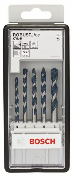 ZESTAW WIERTEŁ DO GRANITU CYL-5 5 EL. BOSCH