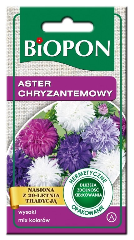 ASTER WYSOKI CHRYZANTEMOWY - MIESZANKA 1G BIOPON ASTER WYSOKI CHRYZANTEMOWY - MIESZANKA 1G BIOPON